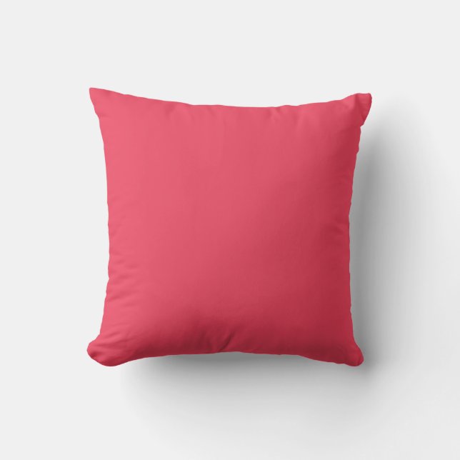 Hett Coral Rosa Personlig Neon Salmon Background Kudde (Framsida)