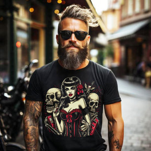Hett Creepy Horror Girl T Shirt