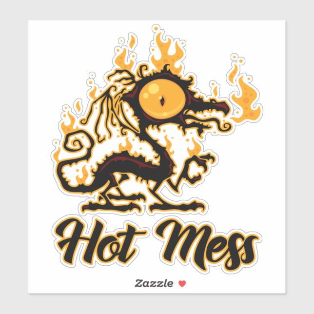 Hett  Crispy Dragon Klistermärken (Ark)