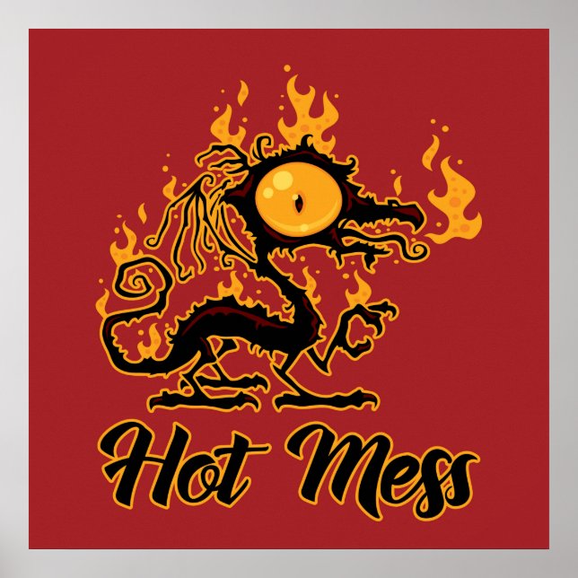 Hett  Crispy Dragon Poster (Framsidan)