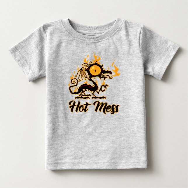 Hett  Crispy Dragon T Shirt (Framsida)