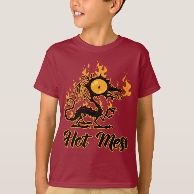 Hett  Crispy Dragon T Shirt (Framsida)