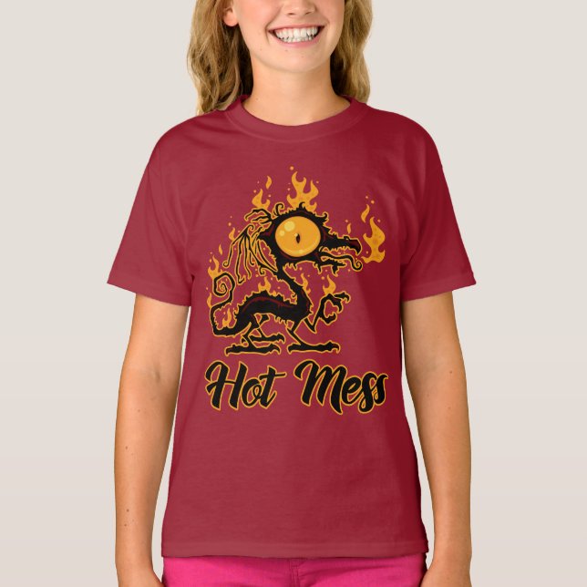 Hett  Crispy Dragon T Shirt (Framsida)