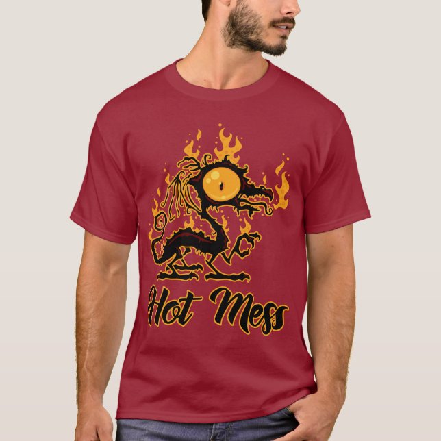 Hett  Crispy Dragon T Shirt (Framsida)