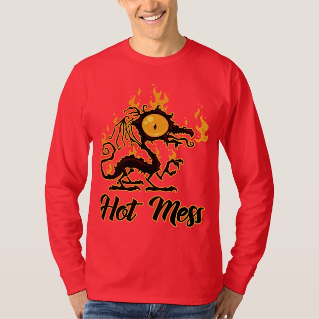 Hett  Crispy Dragon T Shirt (Framsida)