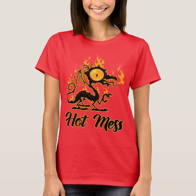 Hett  Crispy Dragon T Shirt (Framsida)