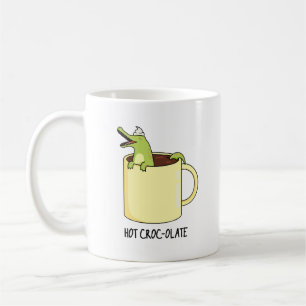 Hett Croc colate Funny Crokodile Pun Kaffemugg