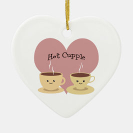 Hett Cupple! Julgransprydnad Keramik