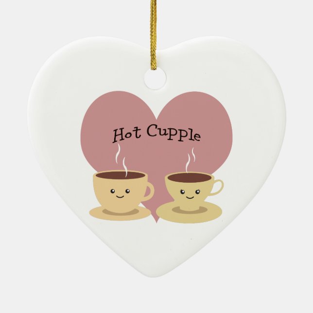 Hett Cupple! Julgransprydnad Keramik (Baksidan)