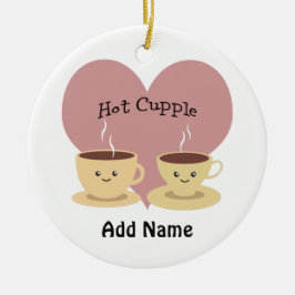 Hett Cupple! Julgransprydnad Keramik