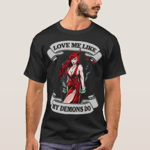 Hett Demonic Devilish Demon Satanic Succubus Evil T Shirt