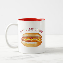 Hett Diggity Hund Cookout Coffee Mugg - Funny BBQ 