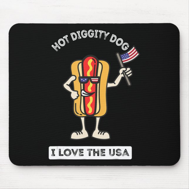 Hett Diggity Hund juli 4 Patriotic BBQ Picnic Cook Musmatta (Framsidan)