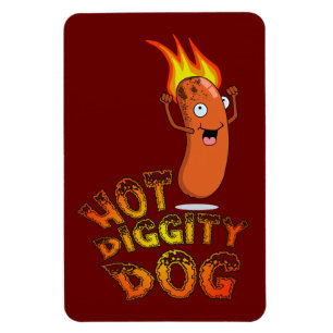 Hett Diggity Hund Premium Flexi Magnet