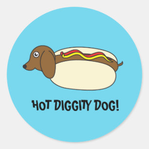 HETT DIGGITY HUND! RUNT KLISTERMÄRKE