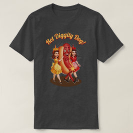 Hett Diggity Hund! Vintage Hett Hund T-Shirt
