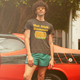 Hett Dish Summer Funny Casserole Graphic T Shirt