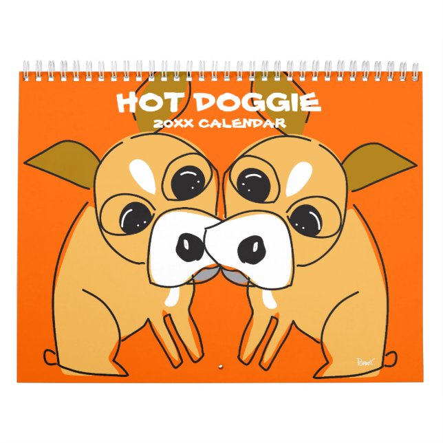 Hett Doggie Calendar Kalender (Omslag)