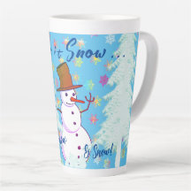 Hett Drinks Snö Day Winter Latte Mugg