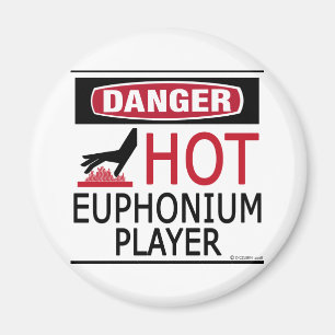Hett Euphonium Player Magnet
