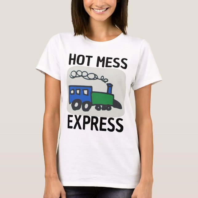 HETT  EXPRESS FUNNY DAM T-SHIRT (Framsida)