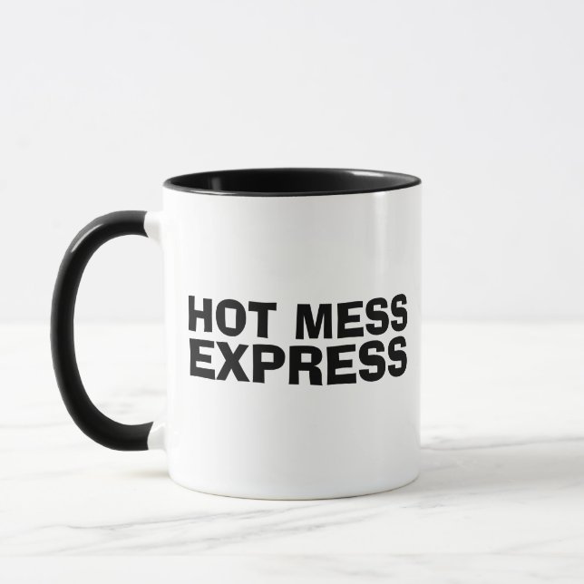HETT  EXPRESS FUNNY TRENDIG COFFEE MUGG (Vänster)