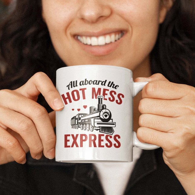 Hett  Express Kaffemugg (All Aboard The Hot Mess Express Mug)