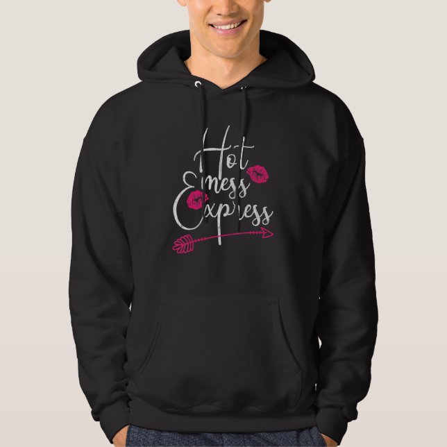 Hett  Express Mamma Mor-grafik Hoodie (Framsida)