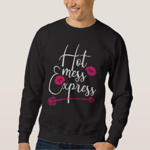 Hett Express Mamma Mor-grafik Lång Ärmad Tröja