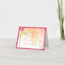 Hett Färg Freesia Romantic Tack Kort