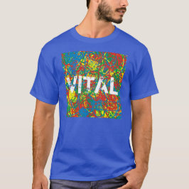 Hett  Färg, vit röd gult grönt T Shirt