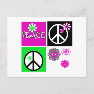 Hett Färger Peace Vykort