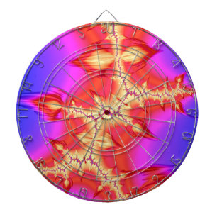 Hett Fiery Fizzure Fractal Abstrakt Art Darttavla