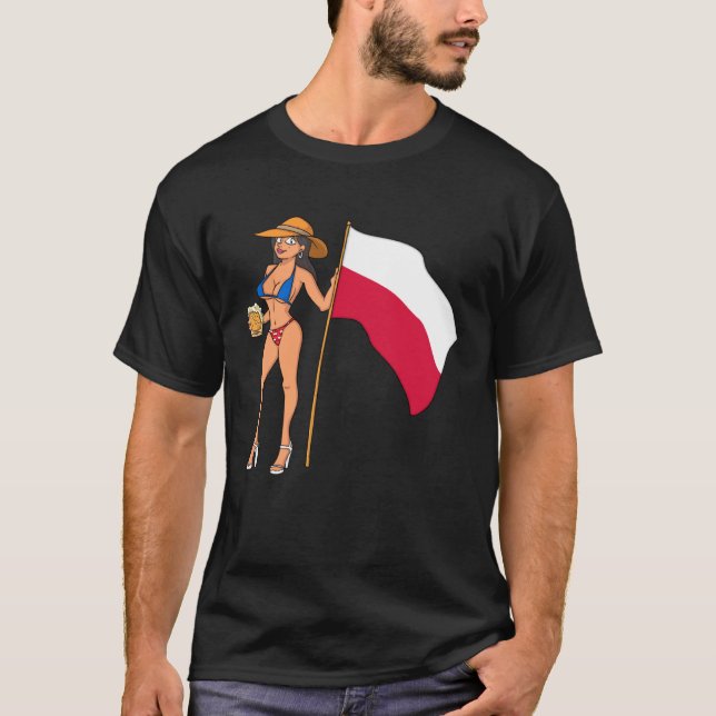 Hett Fläkt Girl Poland T Shirt (Framsida)