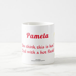 Hett Flash i Global Warming Woman Text Coffee Kaffemugg