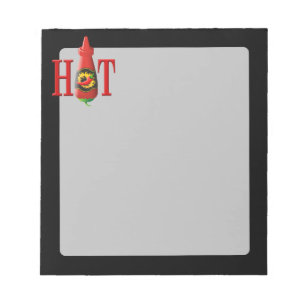 Hett flaska anteckningsblock