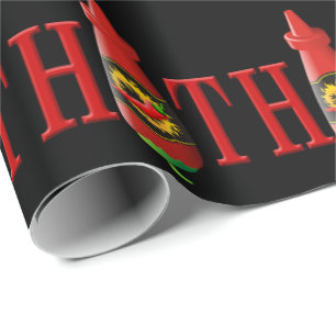 Hett flaska presentpapper