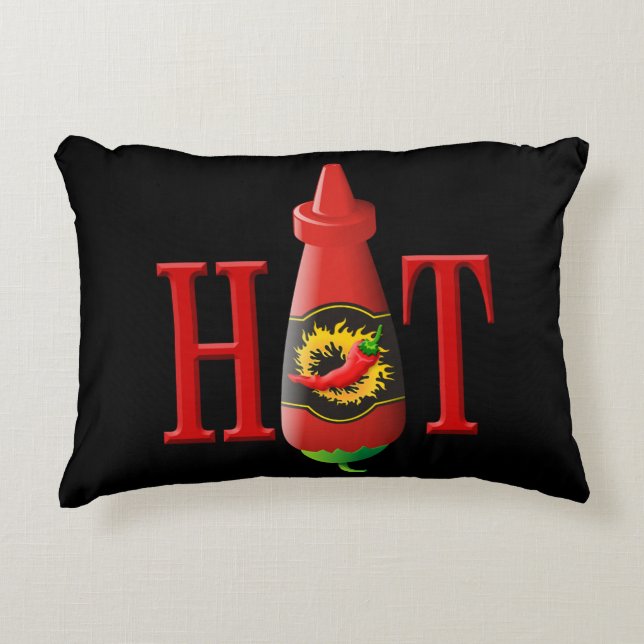 Hett flaska prydnadskudde (Framsidan)