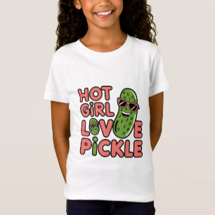 hett flicka kärlek-pickle. t shirt