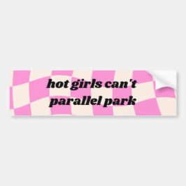Hett flickor kan inte parkera lusstötdekal bildekal