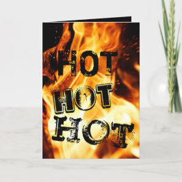 Hett för brandflamma Hett  Hett Naughty Roligt Val Helgkort