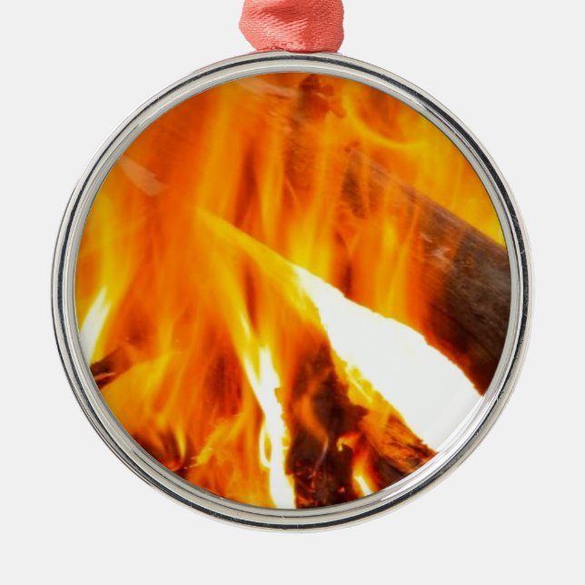 Hett för brandsläckning med trä, julprydnad julgransprydnad metall (Framsidan)