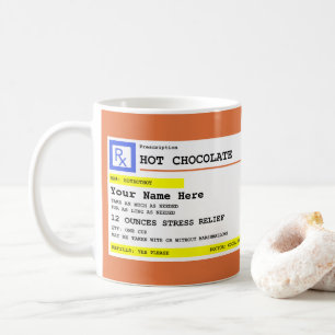 Hett för förskrivning av personlig Chocolate eller Kaffemugg