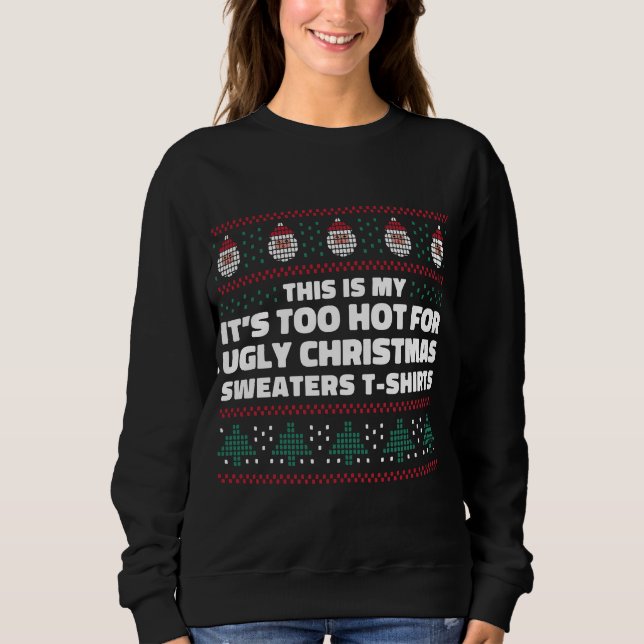 HETT FÖR UGLY CHRISTMAS SWEATER T SHIRT (Framsida)