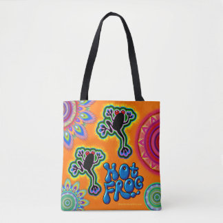 Hett Frog psychedelic Tote bag Tygkasse