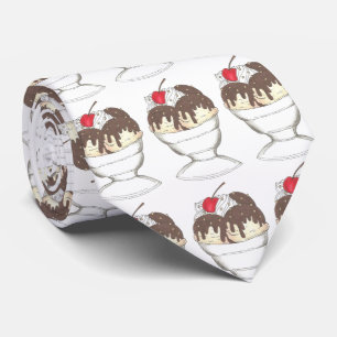 Hett Fudge Ice Cream Shoppe Sundae Foodie Tie Slips