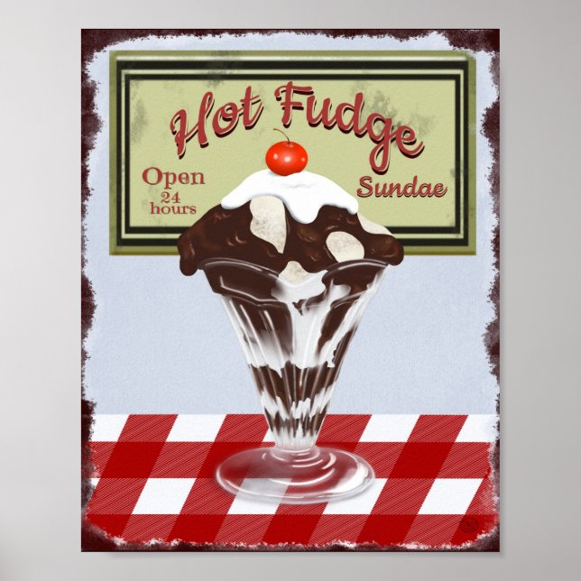 Hett Fudge Sundae Poster (Framsidan)