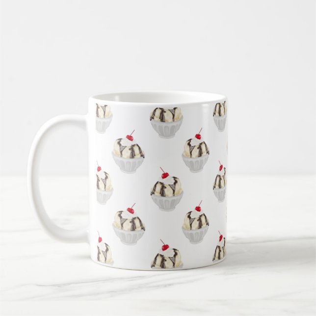 Hett Fudge Sundaes Coffee Mugg (Vänster)