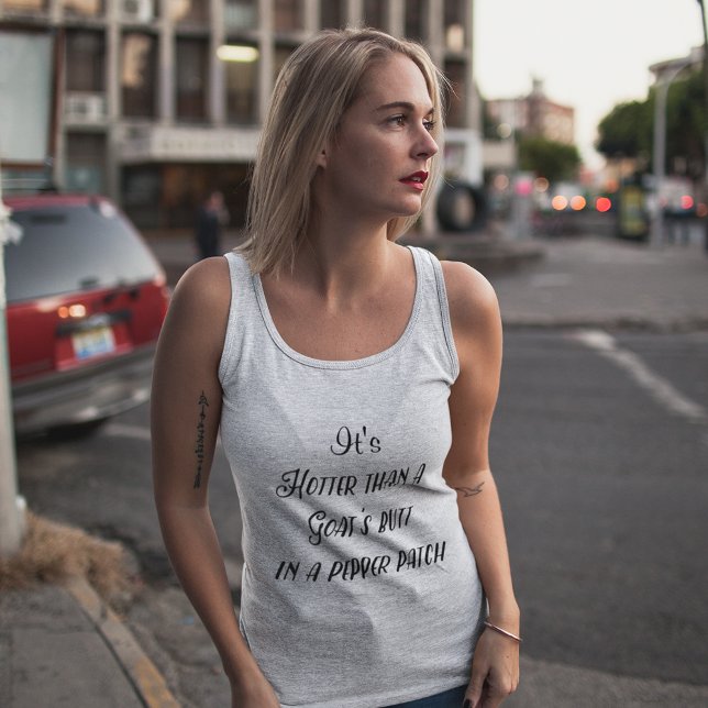 Hett Funny Pepper Patch Say Linne Med Racerback (Skapare uppladdad)