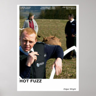Hett Fuzz Sea Mine Poster